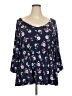 Lane Bryant Blue Long Sleeve Top Size 22 - 24 Plus - photo 1