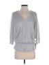 MSK Silver 3/4 Sleeve Top Size M - photo 1
