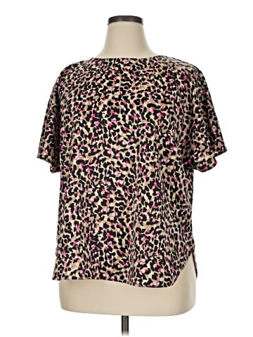 Anne Klein Short Sleeve Blouse (view 1)