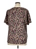Anne Klein Animal Print Pink Short Sleeve Blouse Size XL - photo 2