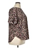Anne Klein Animal Print Pink Short Sleeve Blouse Size XL - photo 4