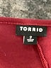 Torrid Solid Burgundy Casual Dress Size 2X Plus (2) - photo 7
