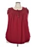 Unbranded Burgundy Sleeveless T-Shirt Size 3X - photo 1