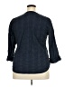 Basic Editions 100% Cotton Blue 3/4 Sleeve Blouse Size XXL - photo 2