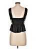 Zara 100% Polyester Black Sleeveless Blouse Size L - photo 2