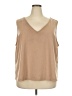 NYDJ 100% Polyester Tan Sleeveless T-Shirt Size 2X - photo 1