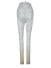 Alo Metallic Silver Casual Pants Size XS - photo 2