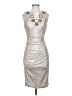 Cachet Metallic Silver Cocktail Dress Size S (estimated) - photo 1