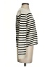 Reformation Stripes Silver Cashmere Pullover Sweater Size XS - photo 4