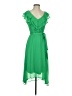 DKNY 100% Polyester Green Cocktail Dress Size 4 - photo 1