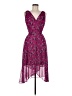 DKNY 100% Polyester Paisley Purple Cocktail Dress Size 6 - photo 1