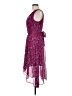 DKNY 100% Polyester Paisley Purple Cocktail Dress Size 6 - photo 5