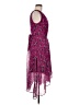 DKNY 100% Polyester Paisley Purple Cocktail Dress Size 6 - photo 4
