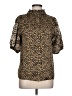 THML Animal Print Gold Short Sleeve Blouse Size L - photo 1