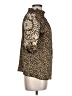 THML Animal Print Gold Short Sleeve Blouse Size L - photo 4
