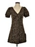 Lulus 100% Polyester Animal Print Brown Casual Dress Size S - photo 1