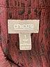 Chico's 100% Polyester Burgundy Long Sleeve Blouse Size Med (1) - photo 7