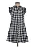 Dear Creatures Checkered-gingham Gray Casual Dress Size XS - photo 1