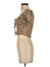 Shein Tan Short Sleeve Blouse Size S - photo 5