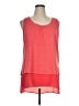 Pleione Red Sleeveless T-Shirt Size XL - photo 1
