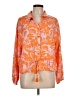 Gemma + Jane Orange 3/4 Sleeve Blouse Size L - photo 1