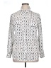 Equipment 100% Silk Polka Dots Ivory Long Sleeve Silk Top Size XL (estimated) - photo 1