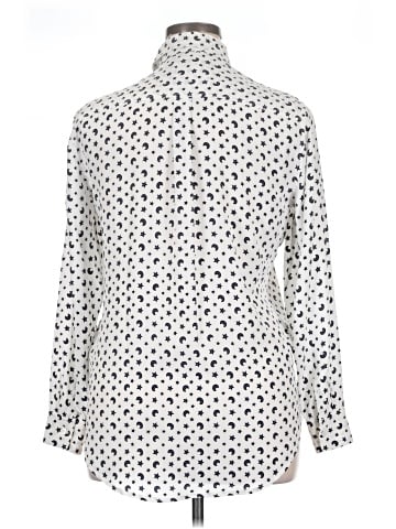 Equipment Long Sleeve Silk Top (view 2)