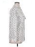 Equipment 100% Silk Polka Dots Ivory Long Sleeve Silk Top Size XL (estimated) - photo 4