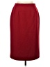 Le Suit 100% Polyester Solid Burgundy Formal Skirt Size 10 - photo 1
