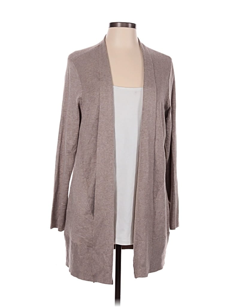 Pre-owned Chico's Cardigan Sweater In Tan