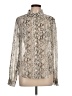 Bellatrix Silver Long Sleeve Button-Down Shirt Size L - photo 1