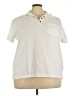 Lands' End 100% Cotton Ivory Short Sleeve Button-Down Shirt Size 3X - photo 1