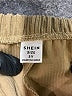 Shein 100% Polyester Solid Brown Tan Casual Pants Size 5 - photo 3