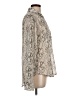 Bellatrix Silver Long Sleeve Button-Down Shirt Size L - photo 4
