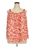 Lane Bryant 100% Polyester Orange Sleeveless Blouse Size 20 - photo 1