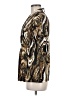 Notations Animal Print Gold Short Sleeve Blouse Size M - photo 5