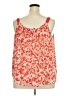 Lane Bryant 100% Polyester Orange Sleeveless Blouse Size 20 - photo 2