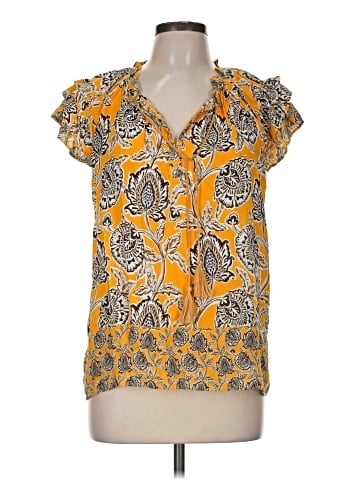 Rose + Olive Short Sleeve Blouse (view 1)