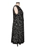 Merona Animal Print Black Casual Dress Size L - photo 4