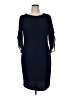 DKNY Solid Blue Cocktail Dress Size 16 - photo 1