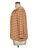 Rose + Olive 100% Polyester Chevron-herringbone Orange 3/4 Sleeve Blouse Size L - photo 5