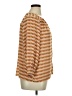 Rose + Olive 100% Polyester Chevron-herringbone Orange 3/4 Sleeve Blouse Size L - photo 4