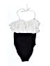 Venus Color Block Black One Piece Swimsuit Size 8 - photo 1