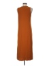 Oddi Solid Orange Casual Dress Size M - photo 2