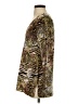 Boston Proper Animal Print Brown Long Sleeve Blouse Size S - photo 5