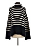 Gap Stripes Black Turtleneck Sweater Size S (tall) - photo 1