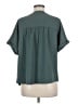 Monteri 100% Polyester Teal Short Sleeve Blouse Size M (petite) - photo 2