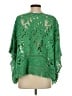 Chico's 100% Cotton Green Poncho Size Sm - Med - photo 2