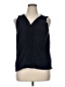 Talbots 100% Cotton Blue Sleeveless Blouse Size XL - photo 1
