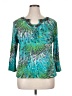 Ruby Rd. Teal 3/4 Sleeve T-Shirt Size XL - photo 1